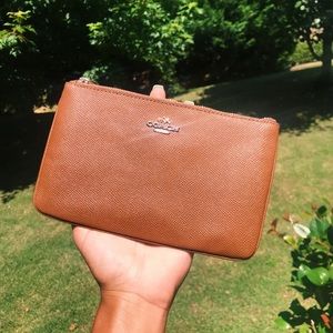Brown Coach Clutch Bag